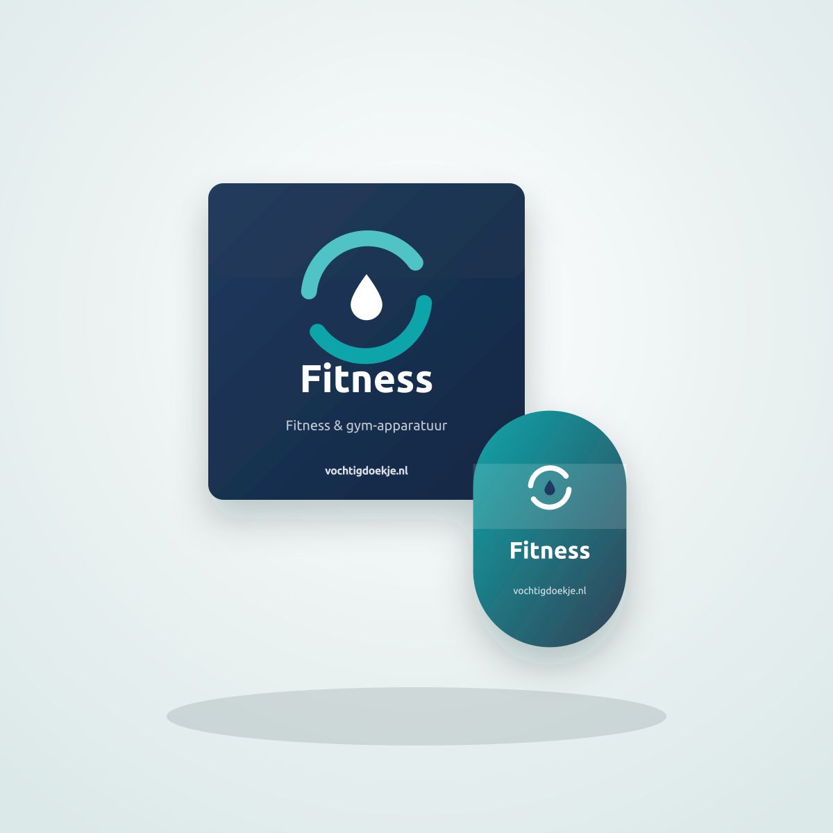 Conceptbeeld fitnessdoekjes