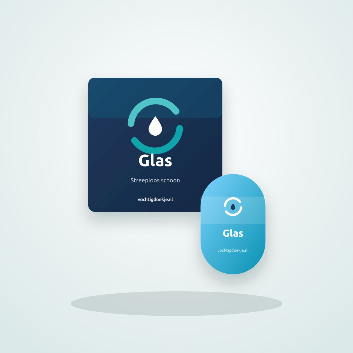 Conceptbeeld glasdoekjes